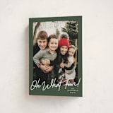"Oh what fun script" - Holiday Cards in Forest by Karidy Walker - Folded Card