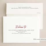 "Good Boy" - Holiday Cards in Crimson by J. Dario Design Co. - FREE Recipient Addressing