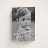 "Scrawled" - Holiday Cards in Icicle by Julia Hall - Folded Card