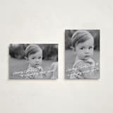 "Scrawled" - Holiday Cards in Icicle by Julia Hall - Photo Orientation Options