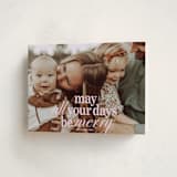 "All Merry Days" - Holiday Cards in Winter Rose by Baumbirdy - Folded Card