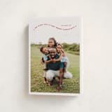 "Simple Twist" - Holiday Cards in Poinsettia by Erica Krystek - Folded Card