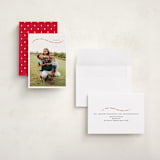 "Simple Twist" - Holiday Cards in Poinsettia by Erica Krystek - Assembled