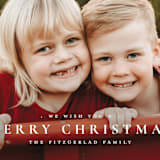 "The Merriest of Days" - Holiday Cards in Snowflake by Wildfield Paper Co - Detail