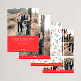 "Nature & Blessings" - Holiday Cards in Crimson by Susan Moyal - Back of Card Options