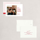 "Happy Healthy" - Holiday Cards in Wine by Genna Blackburn - Assembled