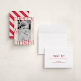 "Candy Canes" - Holiday Cards in Candy Cane by Maria Alou - Assembled