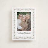 "Painted Garland" - Holiday Cards in Berry by Kristen Smith - Front