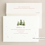 "in the snowy woods" - Holiday Cards in Fir by Helen Halik - FREE Recipient Addressing