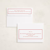 "Bowery" - Holiday Cards in Candy Cane by Megan Davis - FREE Recipient Addressing