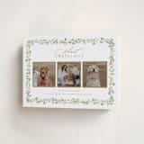 "Laurel Garland" - Holiday Cards in Snow by Everett Paper Goods - Folded Card