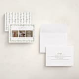 "Laurel Garland" - Holiday Cards in Snow by Everett Paper Goods - Assembled