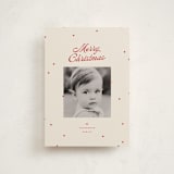 "dainty dots" - Holiday Cards in Cherry by Ellen Schlegelmilch - Front