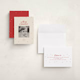 "dainty dots" - Holiday Cards in Cherry by Ellen Schlegelmilch - Assembled