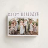 "Triple Happiness" - Holiday Cards in Snow by Juliana Zimmermann - Folded Card