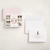 "Family Crest" - Holiday Cards in Currant by Susan Zinader - Assembled