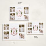 "Family Crest" - Holiday Cards in Currant by Susan Zinader - Formats Available