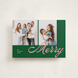 "Sporty Merry" - Holiday Cards in Evergreen by Catherine Culvenor - Front