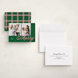 "Sporty Merry" - Holiday Cards in Evergreen by Catherine Culvenor - Assembled