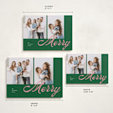 "Sporty Merry" - Holiday Cards in Evergreen by Catherine Culvenor - Formats Available