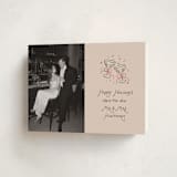 "Newlywed Toast" - Holiday Cards in Candied Grapefruit by Randi Cirelli - Folded Card