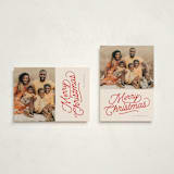 "retro vintage holiday" - Holiday Cards in Cherry by BR Designs - Photo Orientation Options