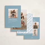 "Quiet Overlap" - Holiday Cards in Celestial by Susan Zinader - Back of Card Options