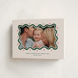 "Good Tidings & Great Joy" - Holiday Cards in Holly Berry by Rachel Mattern - Folded Card
