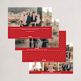 "Love and Cheers" - Holiday Cards in Poinsettia by Angellia Stefanie - Back of Card Options