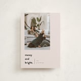 "Messy & Bright" - Holiday Cards in Blush by Iveta Angelova - Front