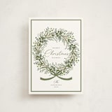 "Christmas Bow" - Holiday Cards in Pine by Susan Moyal - Front