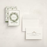 "Christmas Bow" - Holiday Cards in Pine by Susan Moyal - Assembled