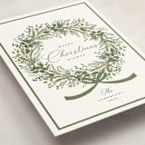 "Christmas Bow" - Holiday Cards in Pine by Susan Moyal - Detail