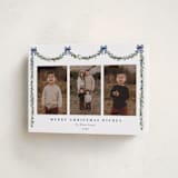 "Joyful Holly" - Holiday Cards in Wintermint by Susan Moyal - Folded Card