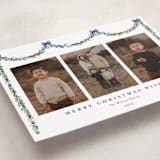 "Joyful Holly" - Holiday Cards in Wintermint by Susan Moyal - Detail