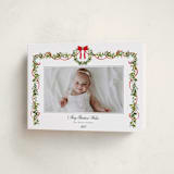 "Bows & Ribbon" - Holiday Cards in Candy Cane by Susan Moyal - Folded Card
