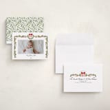 "Bows & Ribbon" - Holiday Cards in Candy Cane by Susan Moyal - Assembled