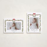 "Bows & Ribbon" - Holiday Cards in Candy Cane by Susan Moyal - Photo Orientation Options