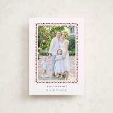 "hand drawn scallop" - Holiday Cards in Berry by Sara Hicks Malone - Front