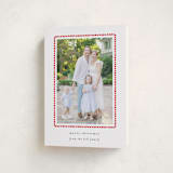 "hand drawn scallop" - Holiday Cards in Berry by Sara Hicks Malone - Folded Card