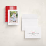 "hand drawn scallop" - Holiday Cards in Berry by Sara Hicks Malone - Assembled