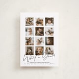 "What A Twelve Months (Year!)" - Holiday Cards in Noir by Erika Firm - Front