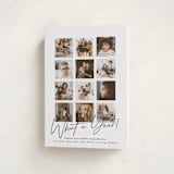 "What A Twelve Months (Year!)" - Holiday Cards in Noir by Erika Firm - Folded Card