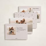 "Messy & Bright" - Holiday Cards in Blush by Iveta Angelova - Back of Card Options