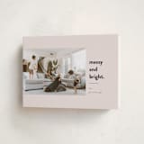 "Messy & Bright" - Holiday Cards in Blush by Iveta Angelova - Folded Card
