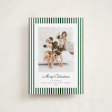 "Mini Cabana Stripes" - Holiday Cards in Pine by Erika Firm - Front