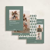 "Durham" - Holiday Cards in Forest by Jackie Crawford - Back of Card Options