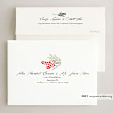 "Happy Holidays" - Holiday Cards in Crimson by Susan Moyal - FREE Recipient Addressing