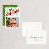 "Christmas Past" - Holiday Cards in Snow by GeekInk Design - Assembled