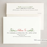 "Christmas Past" - Holiday Cards in Snow by GeekInk Design - FREE Recipient Addressing